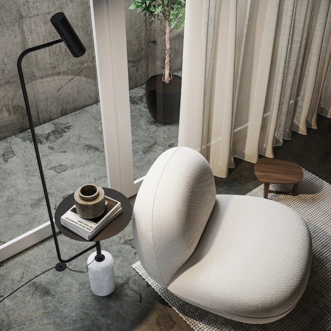 Artemis Sculptural Dimmable LED Floor Lamp
