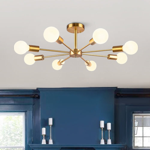 8-Light Sputnik Ceiling Light