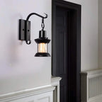 Silva Industrial Bronze Glass Wall Light