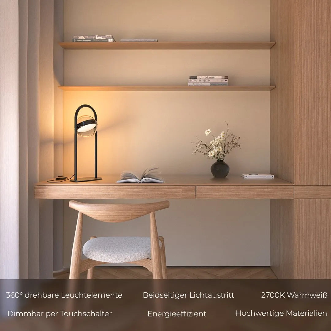 Liva Sculptural Dimmable LED Table Lamp