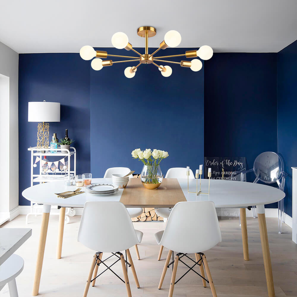 8-Light Sputnik Ceiling Light