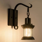 Silva Industrial Bronze Glass Wall Light