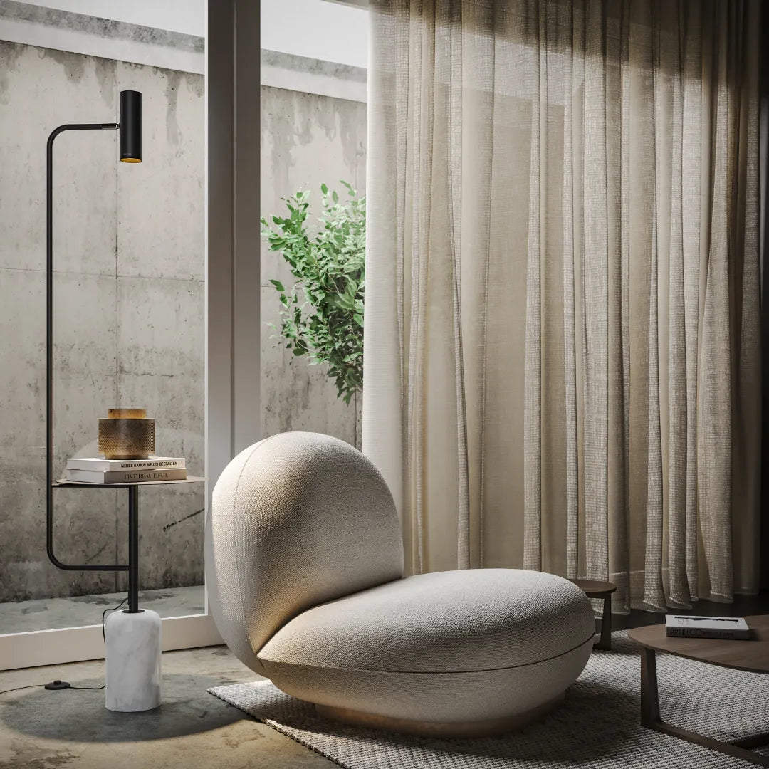 Artemis Sculptural Dimmable LED Floor Lamp