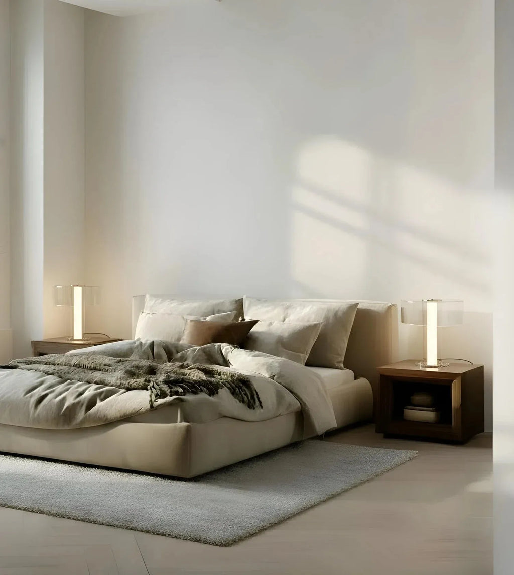Vega Sculptural Glass Table Lamp