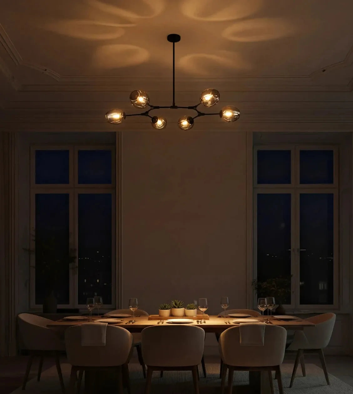 Uranos Sculptural LED Pendant Light