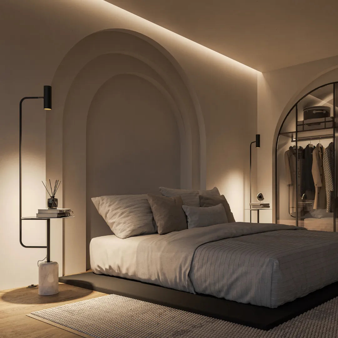 Artemis Sculptural Dimmable LED Floor Lamp