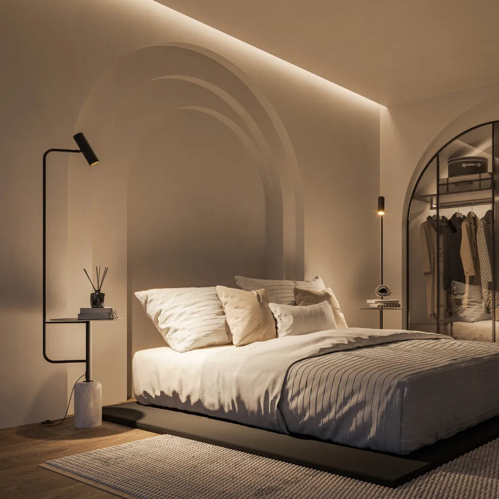 Artemis Sculptural Dimmable LED Floor Lamp