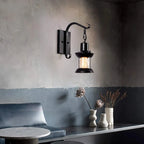 Silva Industrial Bronze Glass Wall Light