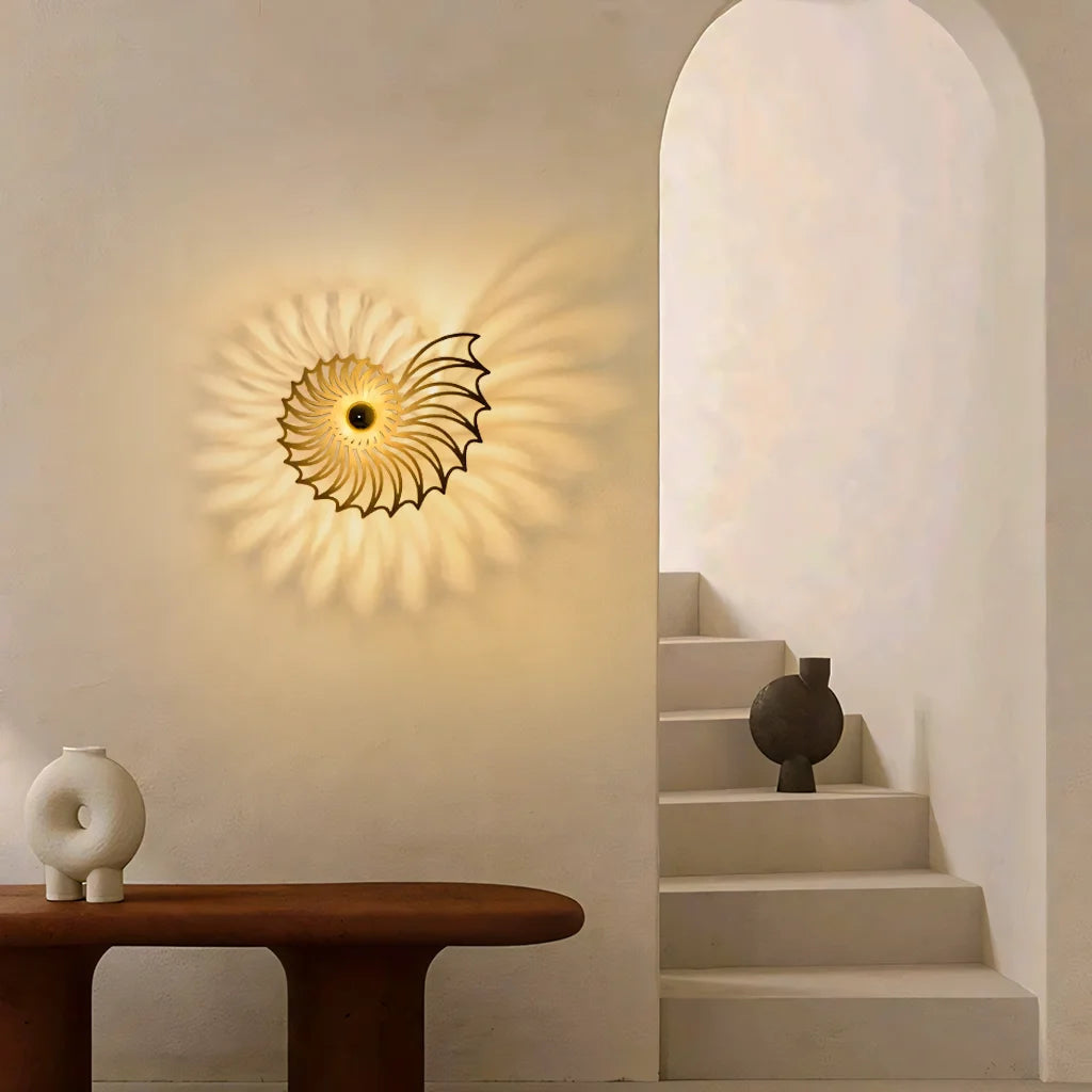 Nautilus Shell Wall Light