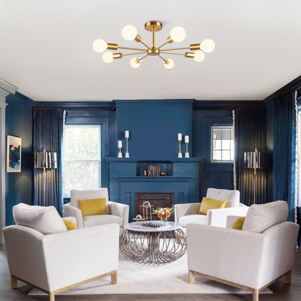 8-Light Sputnik Ceiling Light