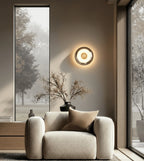 Amio Sculpted Glass LED Wall Light