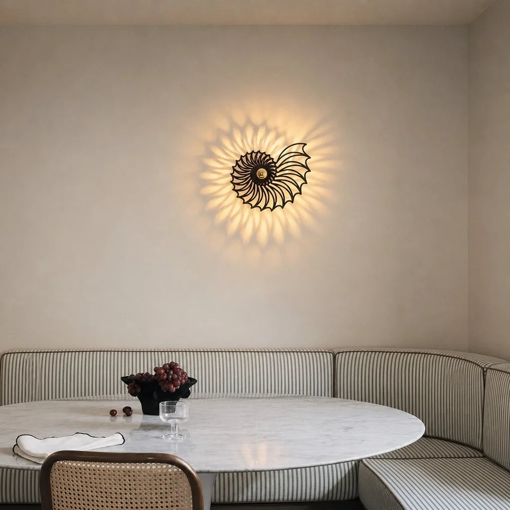 Nautilus Shell Wall Light