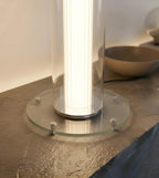 Vega Sculptural Glass Table Lamp