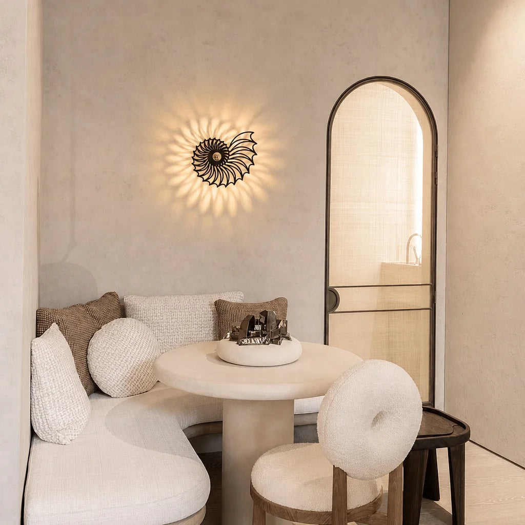 Nautilus Shell Wall Light