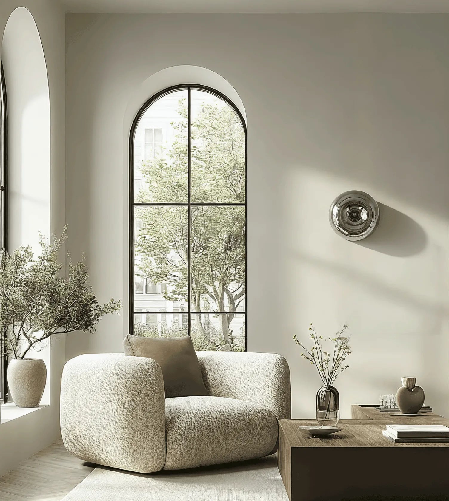 Amio Sculpted Glass LED Wall Light