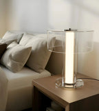 Vega Sculptural Glass Table Lamp