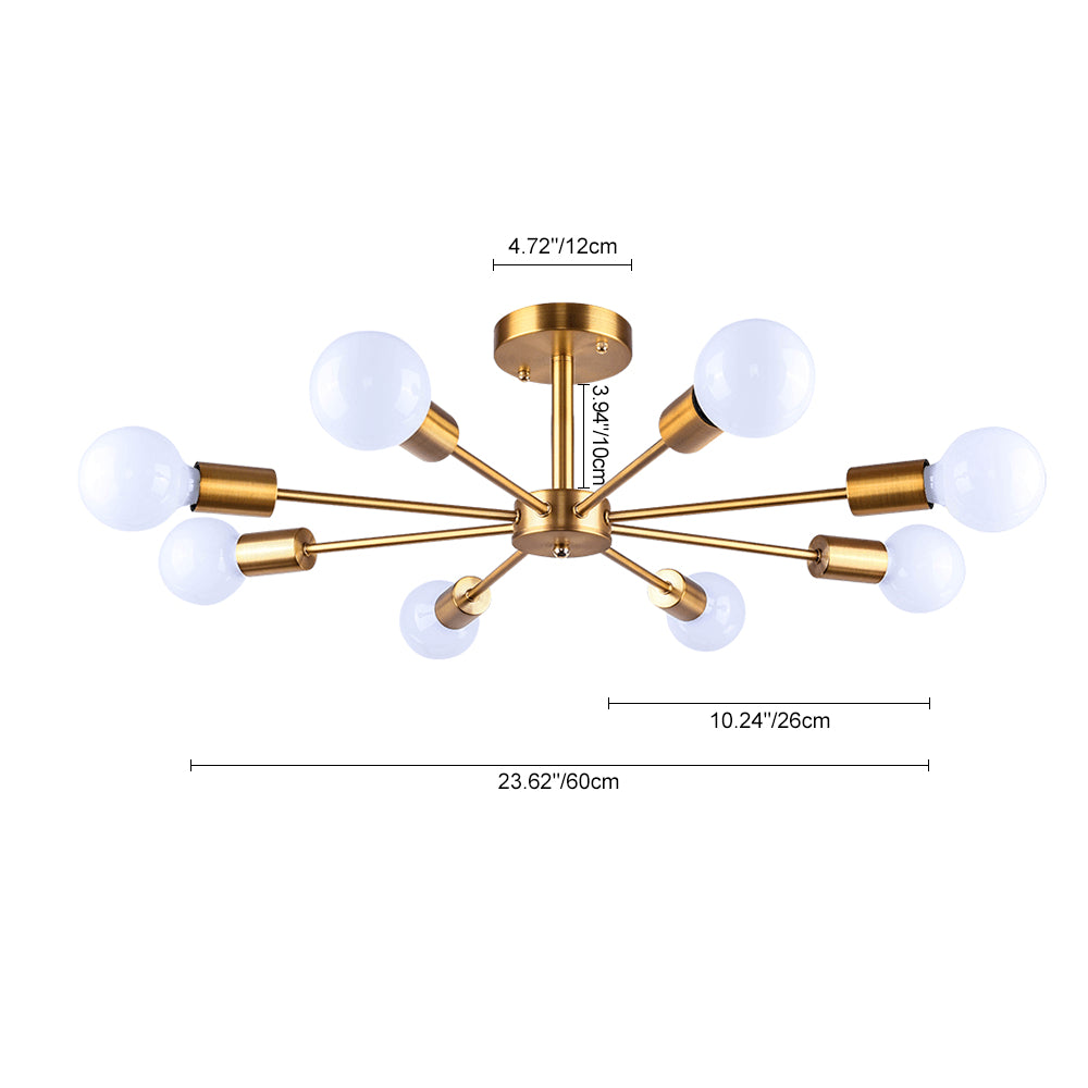 8-Light Sputnik Ceiling Light