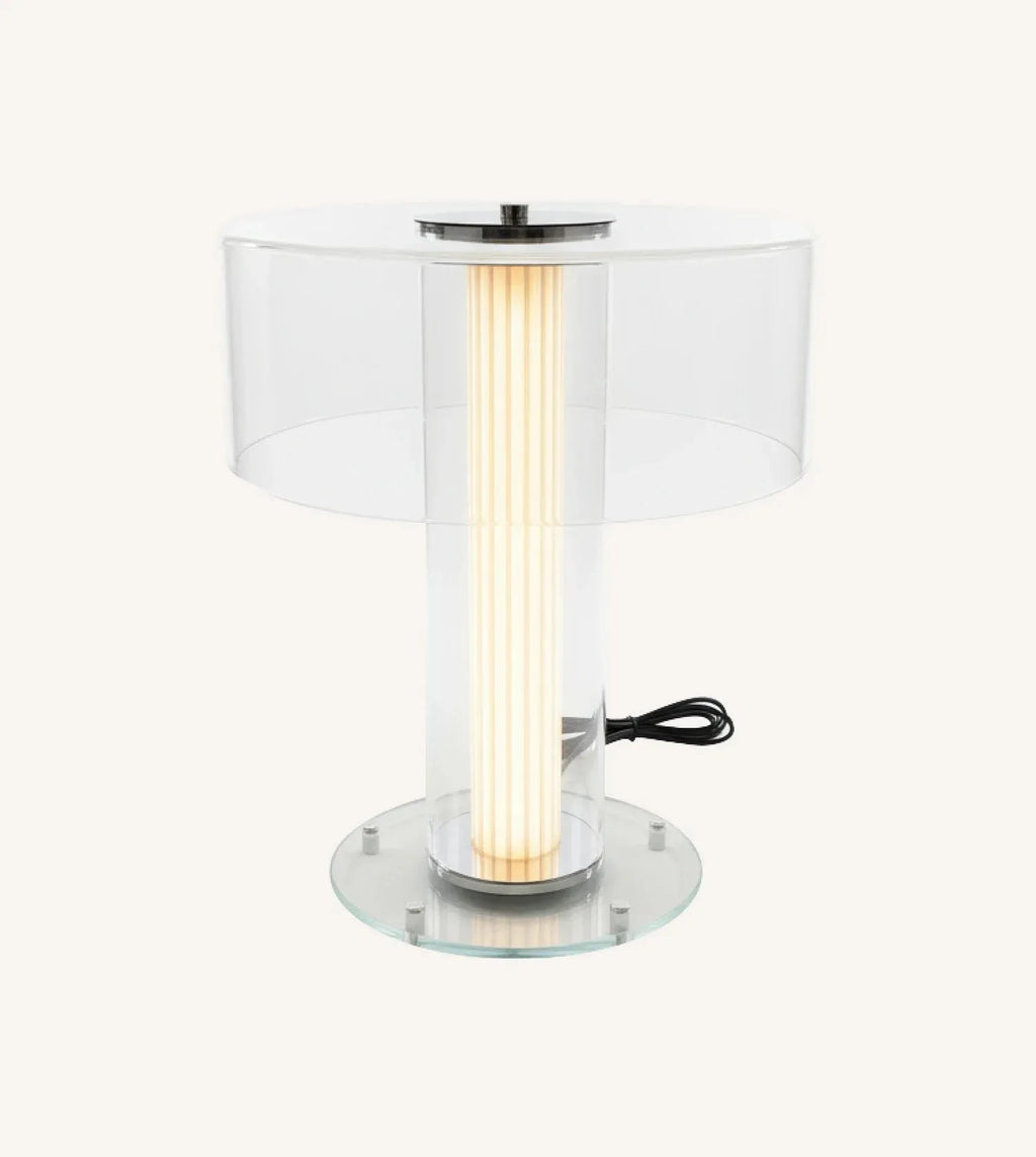 Vega Sculptural Glass Table Lamp
