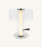 Vega Sculptural Glass Table Lamp