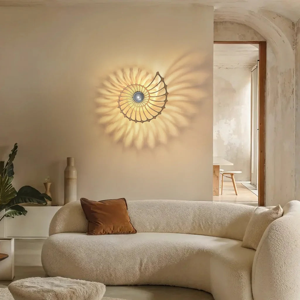 Nautilus Shell Wall Light