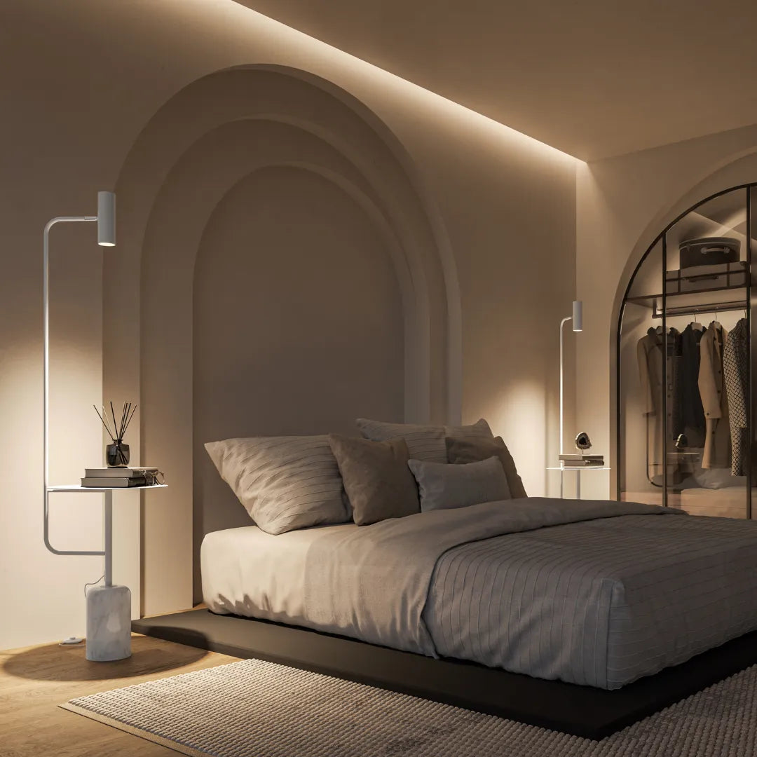 Artemis Sculptural Dimmable LED Floor Lamp