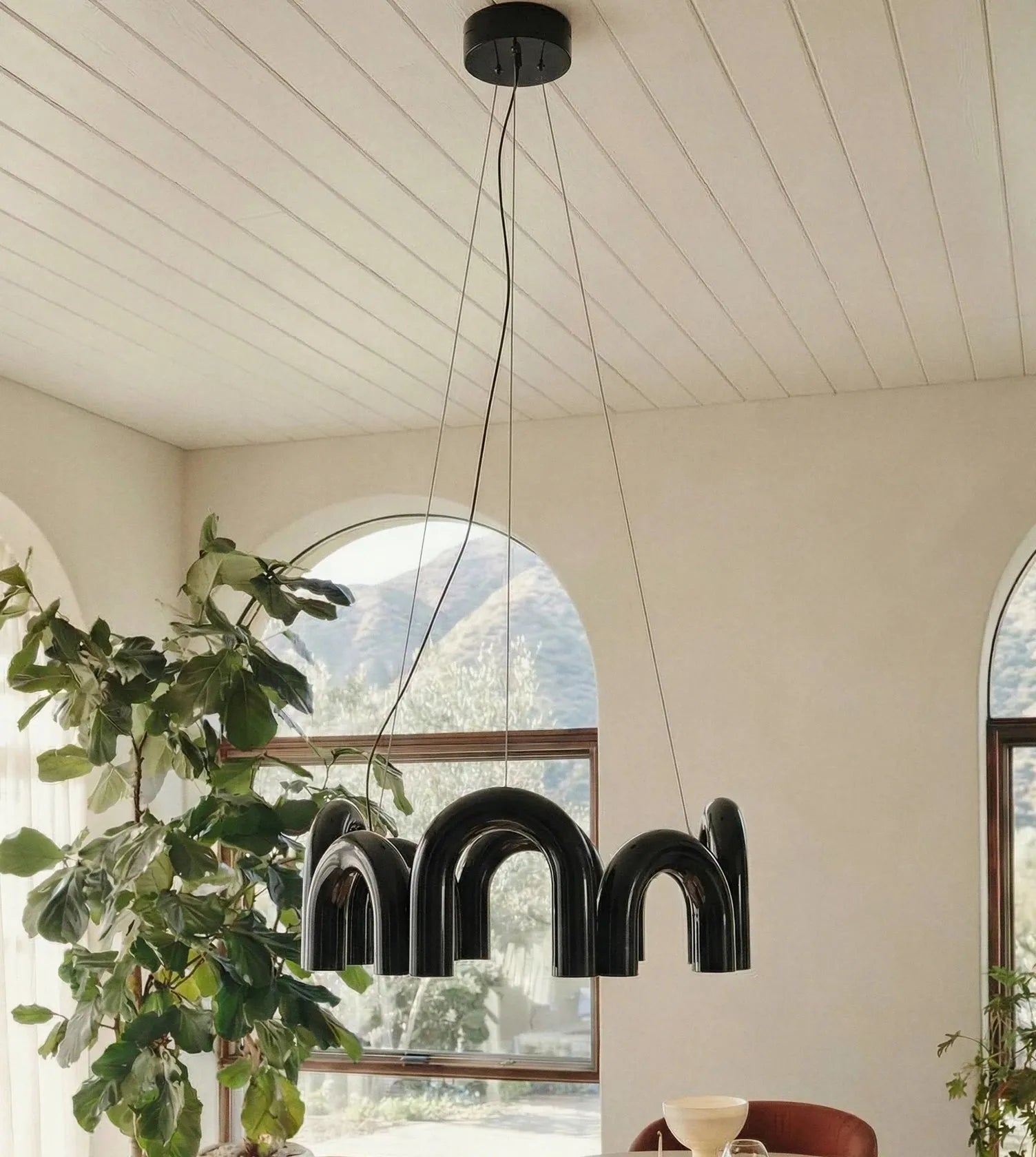 Elva Sculptural Dimmable LED Pendant Light