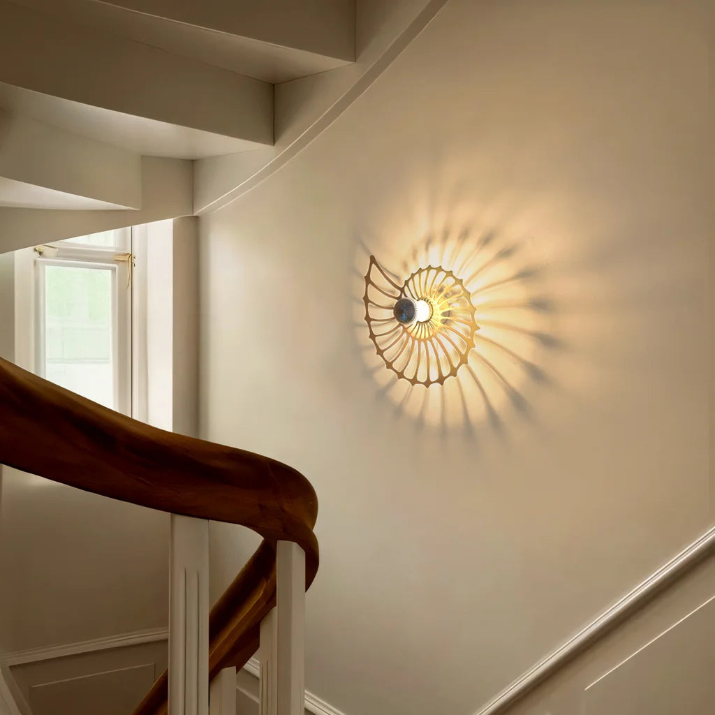 Nautilus Shell Wall Light
