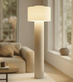 Keani Linen Arc Floor Lamp