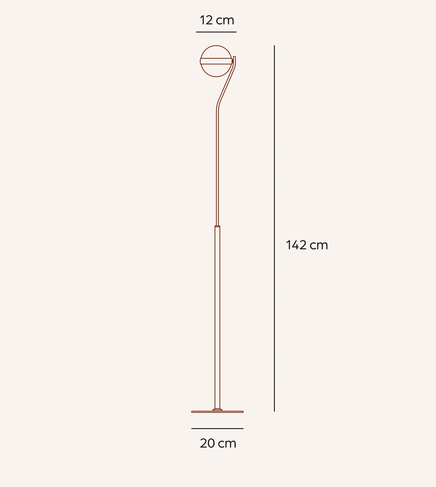 Lora Swivel Glass LED Floor Lamp