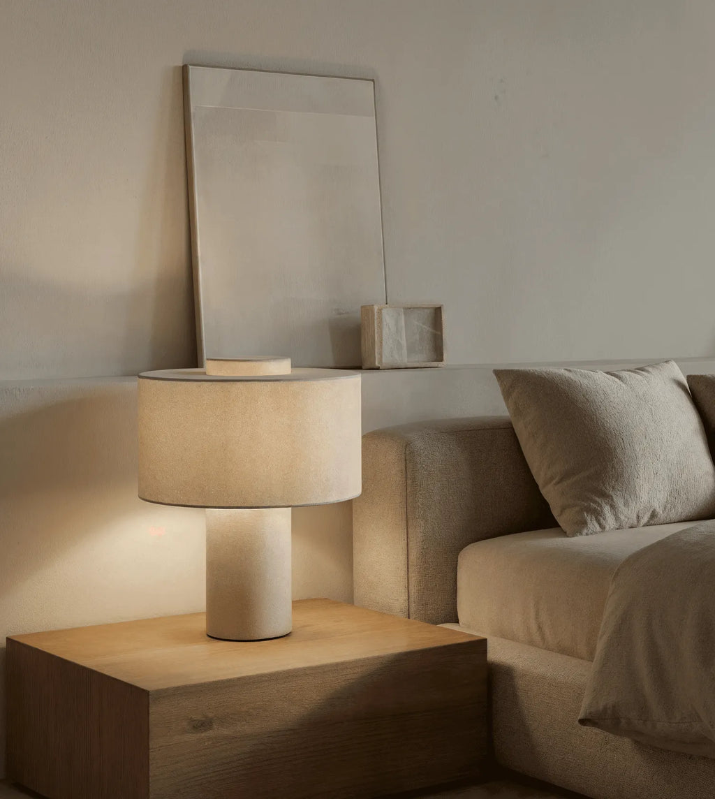 Kaya Handcrafted Linen LED Table Lamp