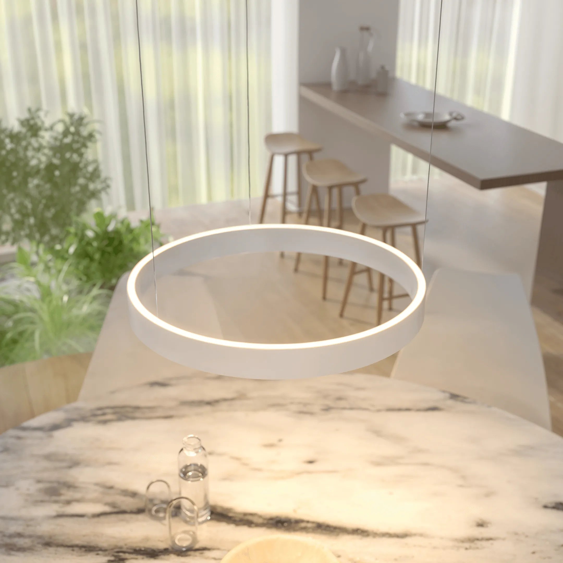 Sol Sculptural Dimmable LED Pendant Light