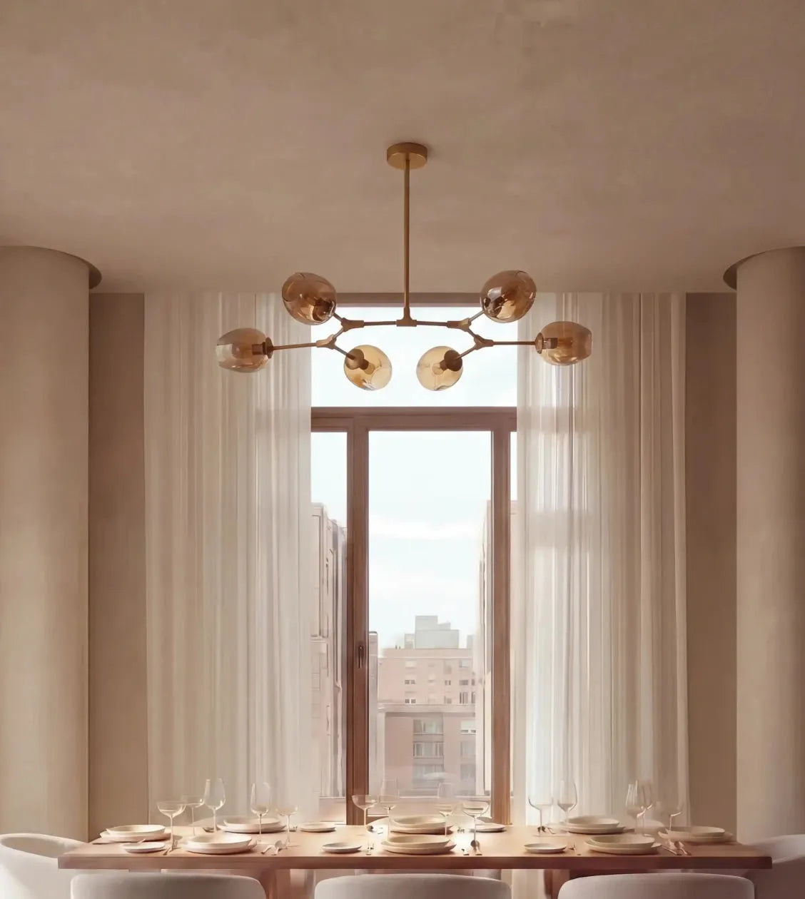 Uranos Sculptural LED Pendant Light