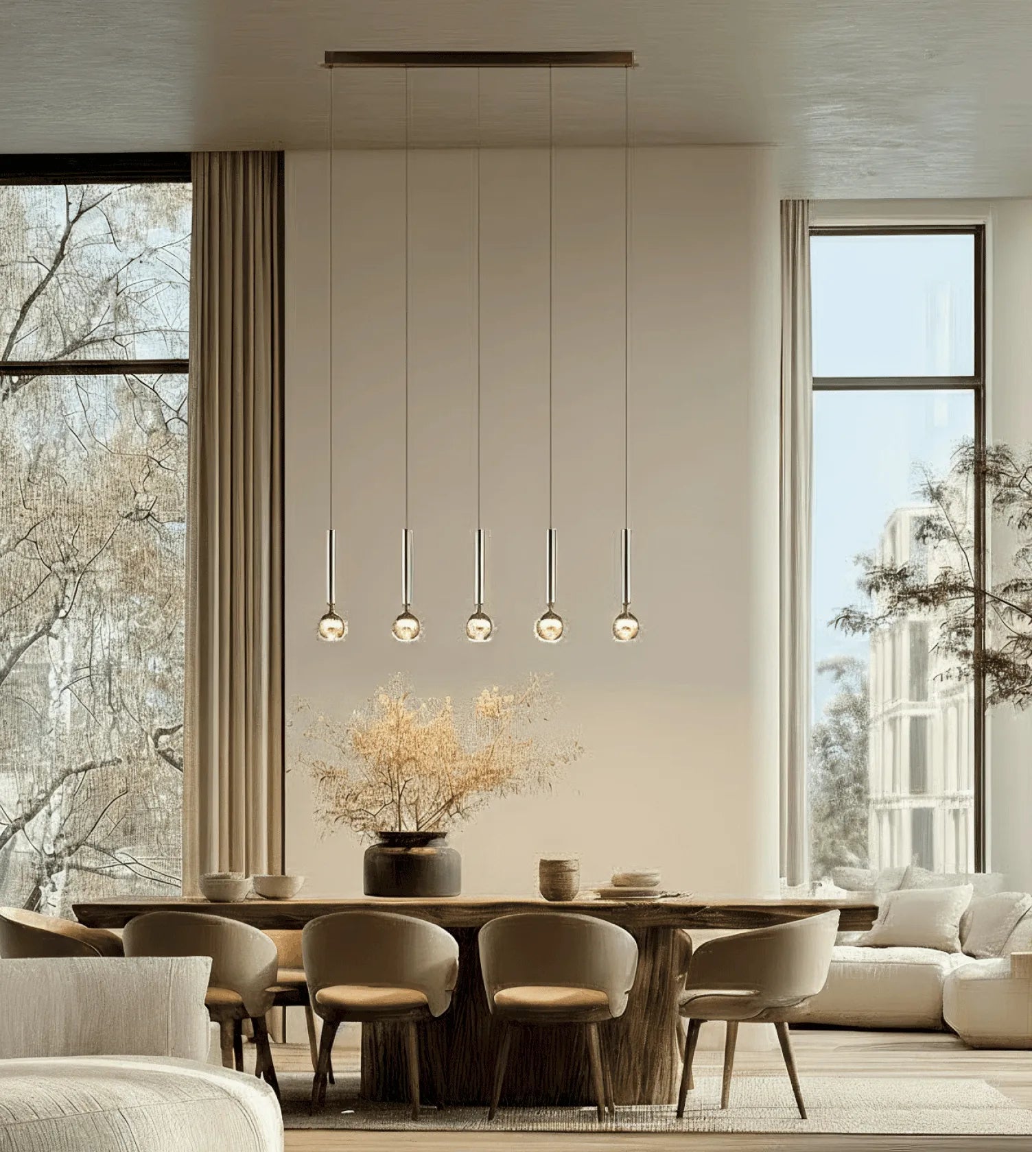Sundara Sculptural LED Pendant Light