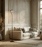 Lora Swivel Glass LED Floor Lamp