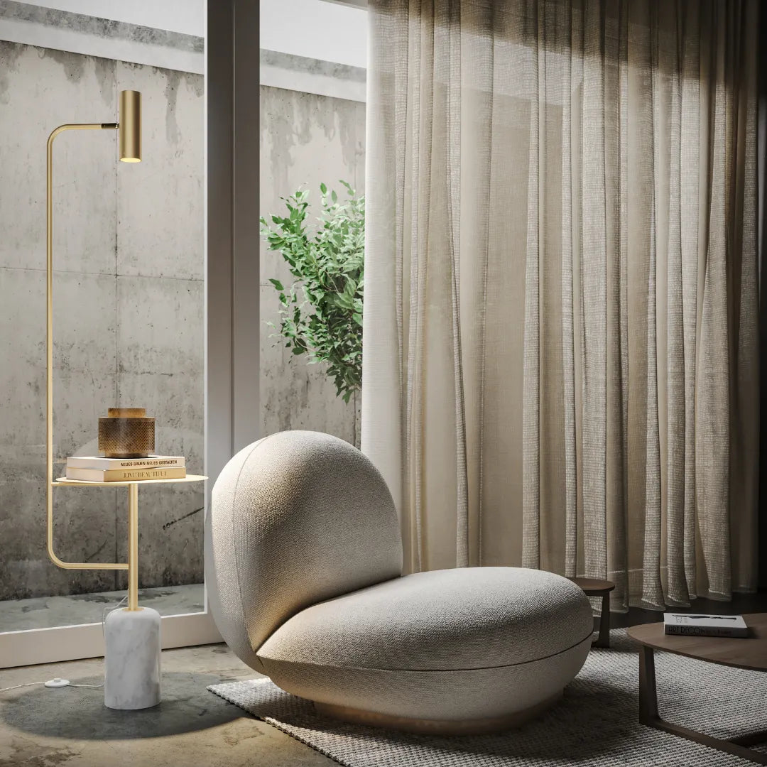 Artemis Sculptural Dimmable LED Floor Lamp