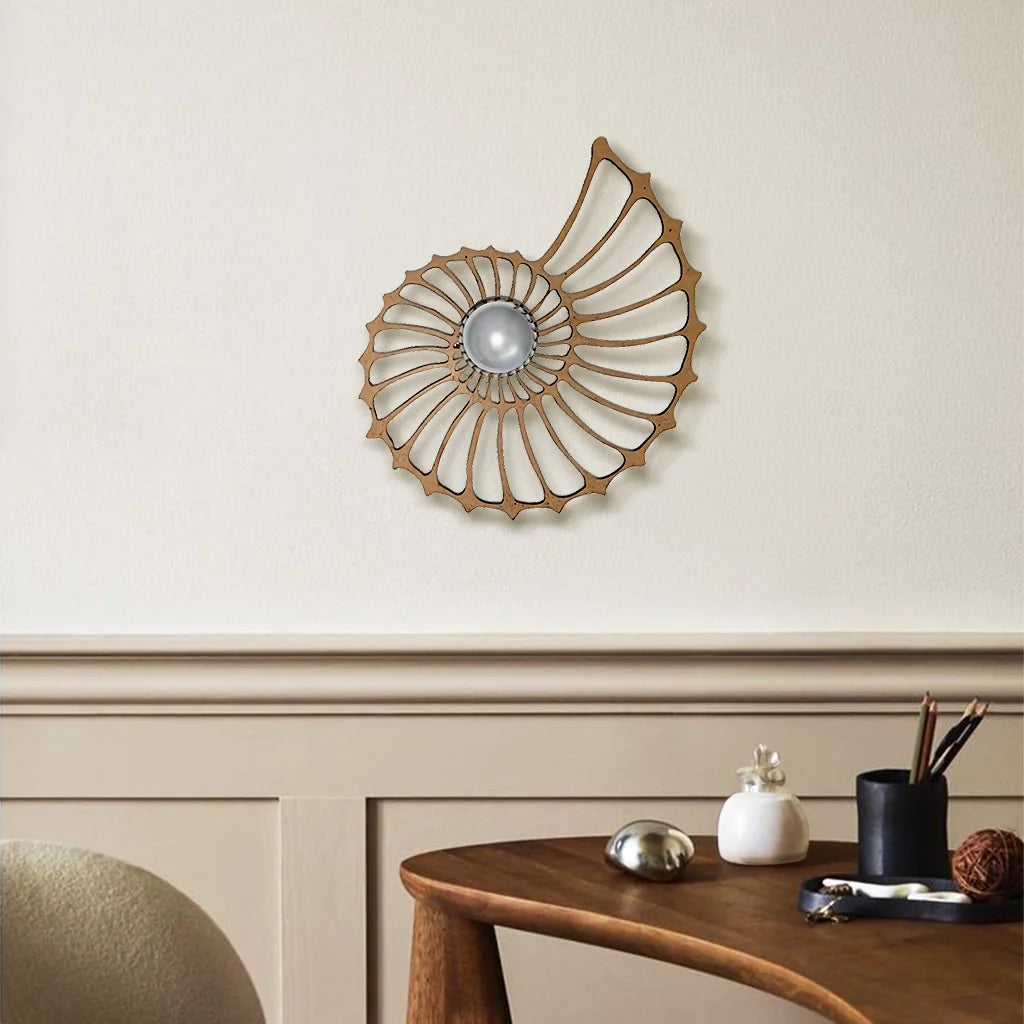 Nautilus Shell Wall Light