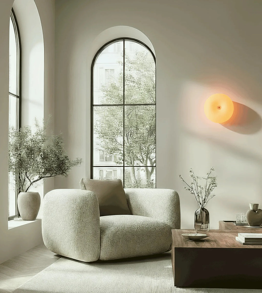Amio Sculpted Glass LED Wall Light