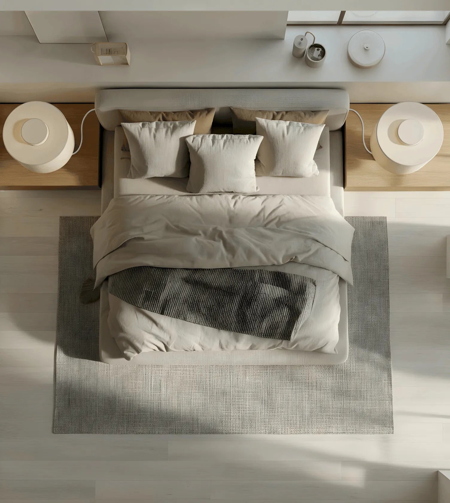 Kaya Handcrafted Linen LED Table Lamp