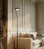Lora Swivel Glass LED Floor Lamp
