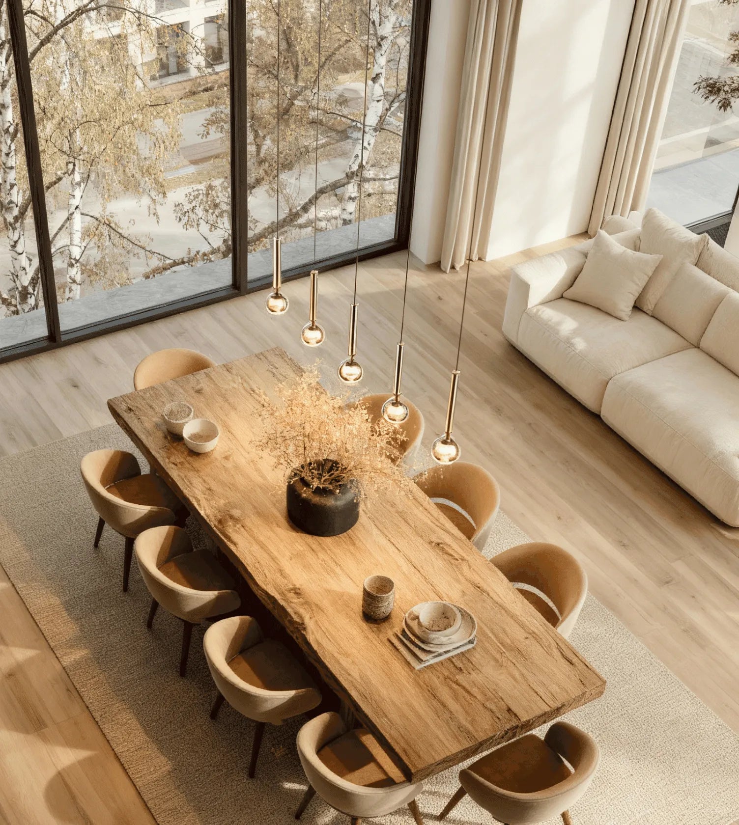 Sundara Sculptural LED Pendant Light
