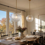 Vireo Ribbed Glass Farmhouse Pendant Light