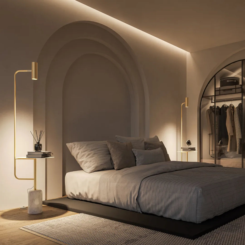 Artemis Sculptural Dimmable LED Floor Lamp