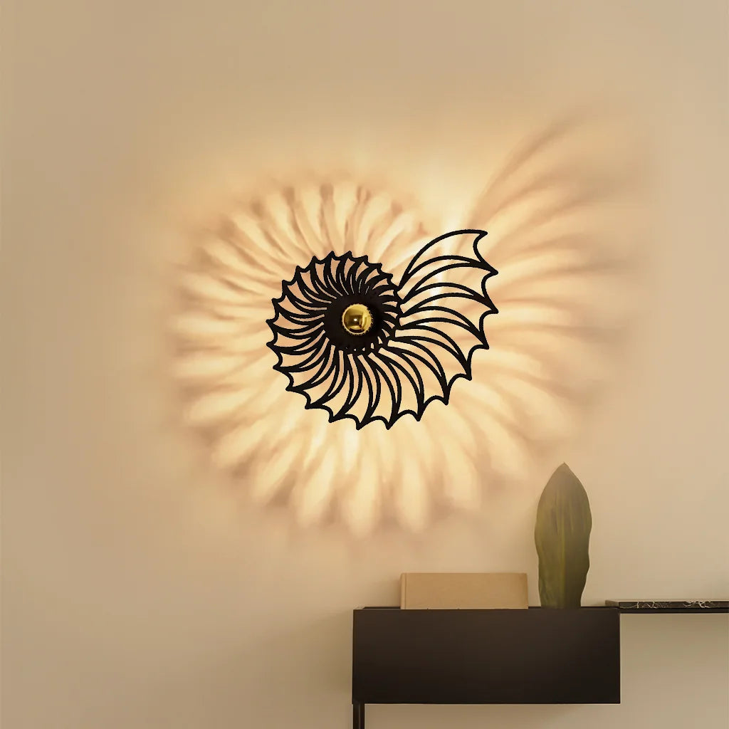Nautilus Shell Wall Light