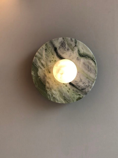 Spanish Marble Disc Wall Lamp