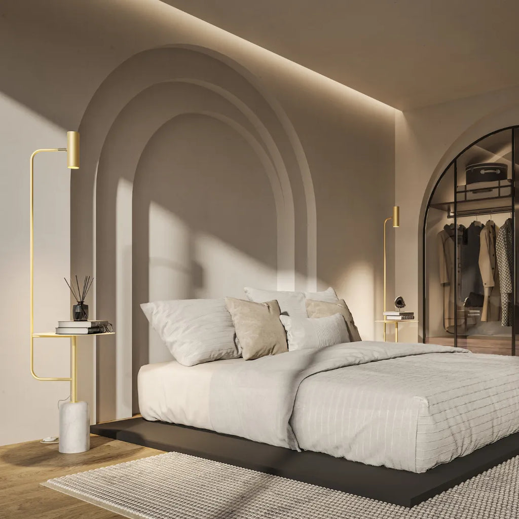 Artemis Sculptural Dimmable LED Floor Lamp
