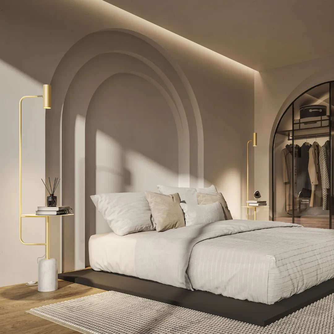 Artemis Sculptural Dimmable LED Floor Lamp