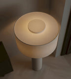 Keani Linen Arc Floor Lamp