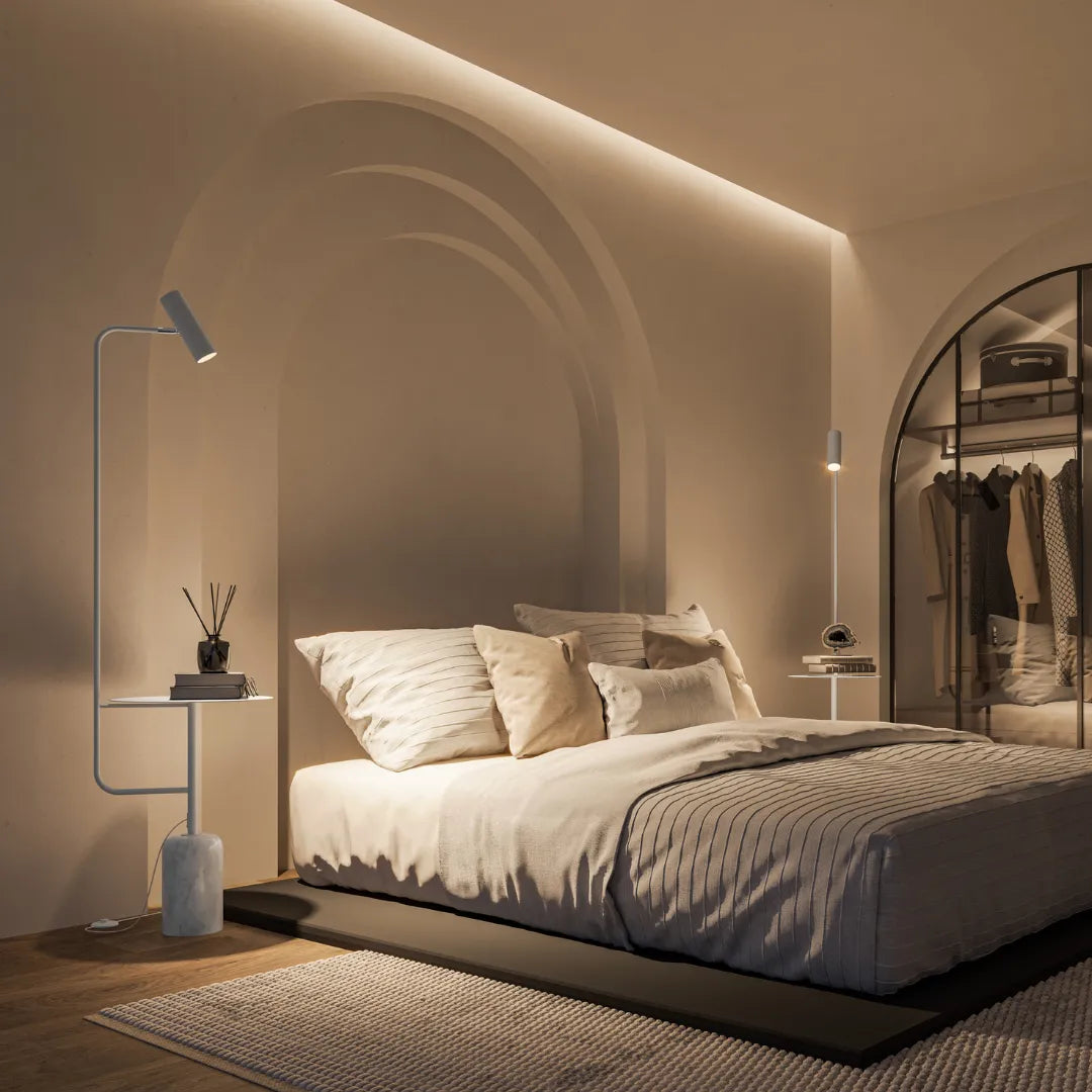 Artemis Sculptural Dimmable LED Floor Lamp