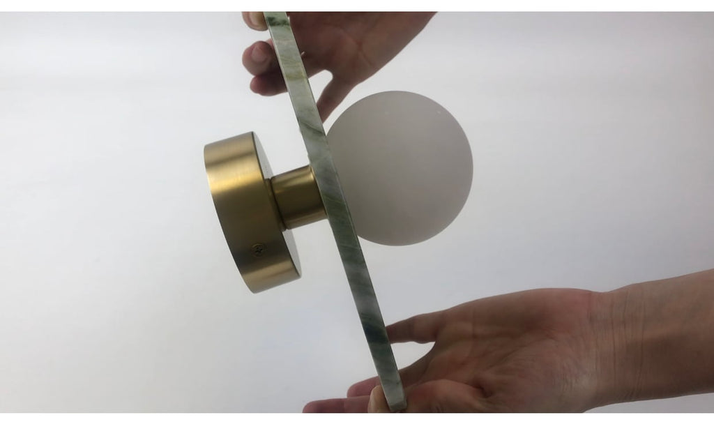 Spanish Marble Disc Wall Lamp