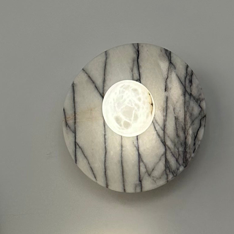 Spanish Marble Disc Wall Lamp
